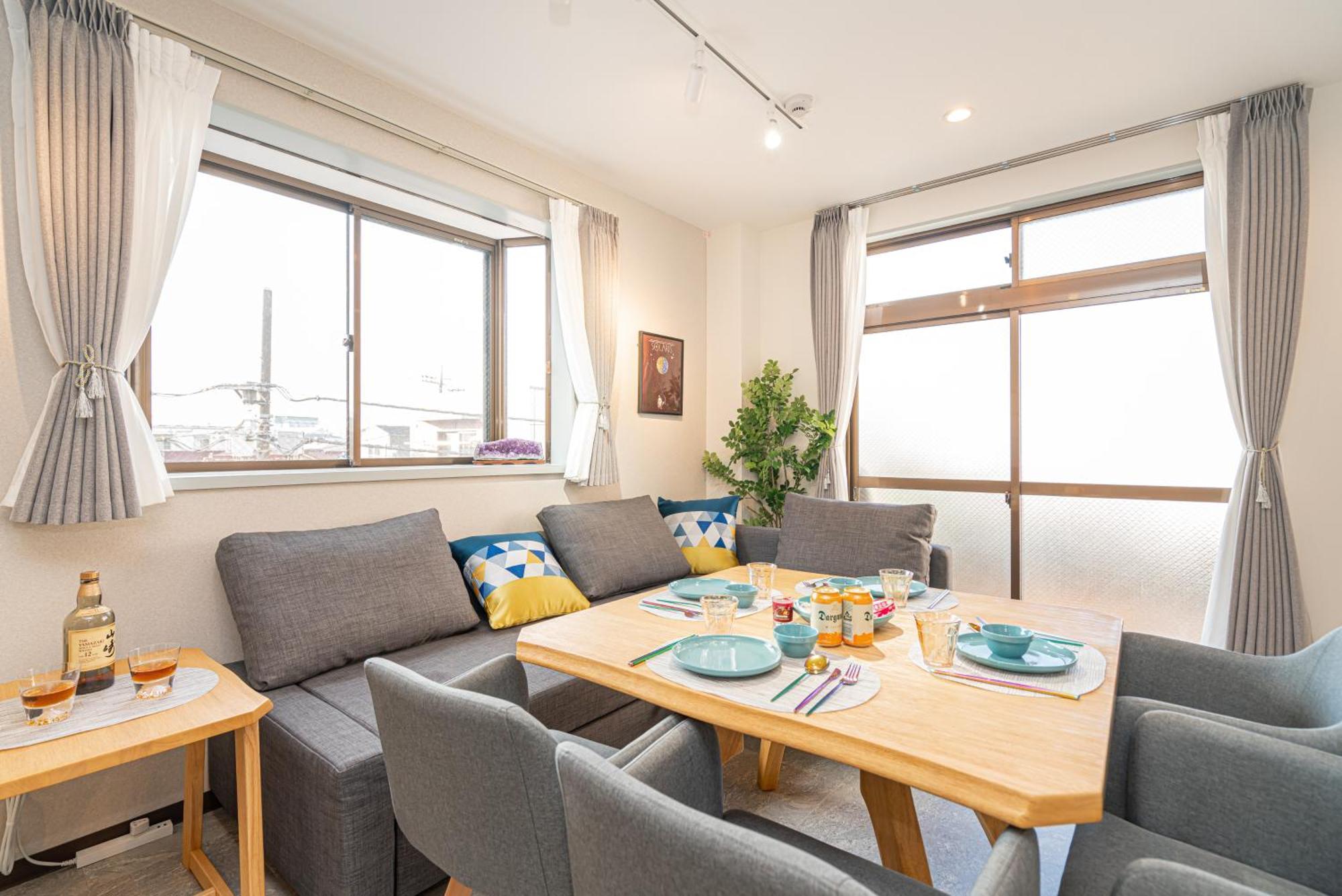 Asakusa,ginza,ueno,skytree,stn&conv 1min ,family Suite,45 Mins To Airport,kiyoka 清禾 Gasthof